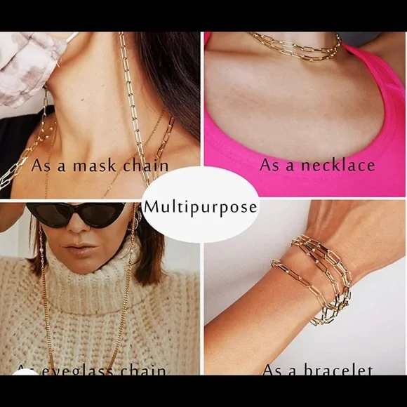 NWT 6 PCS Glasses/Mask Chain for Women, NEW IN ORIGINAL PACKAGE, MULTIPURPOSE - Picture 3 of 5